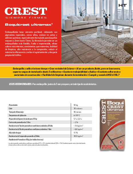 Folleto línea Crest (Boquicrest) 2025